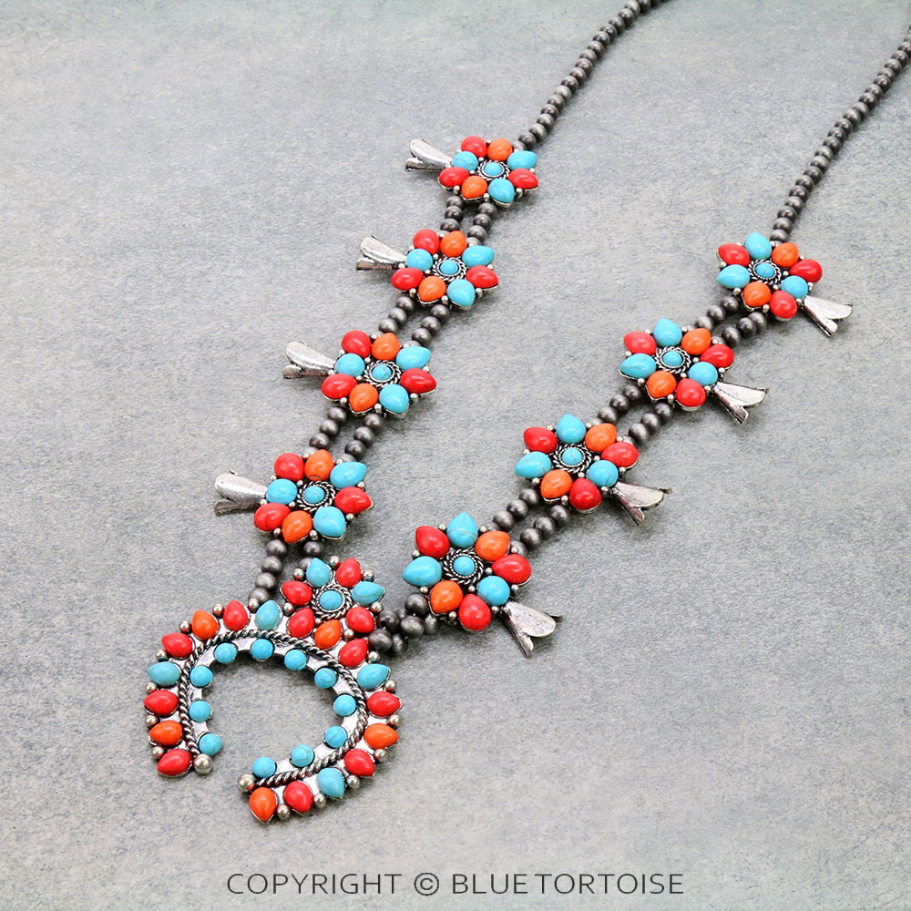Western Squash Blossom Necklace