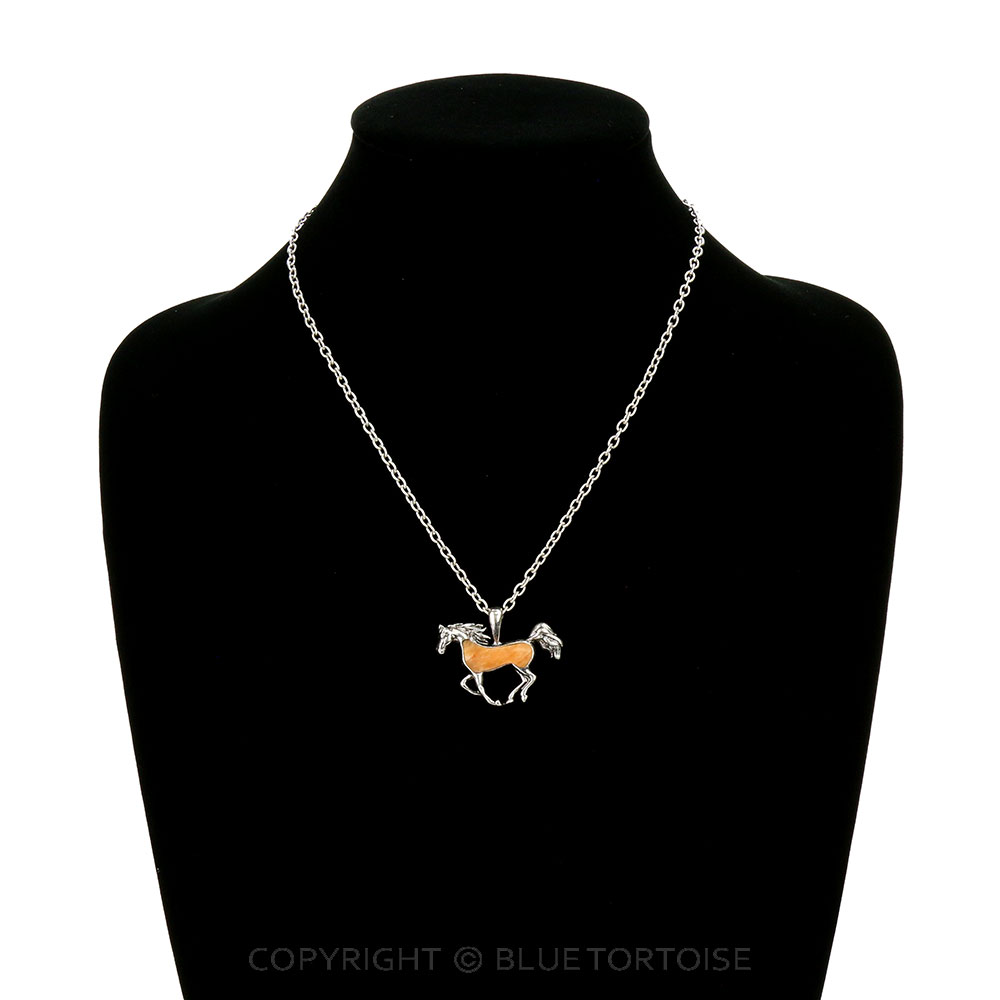 Western Running Horse Stone Necklace - Image 2