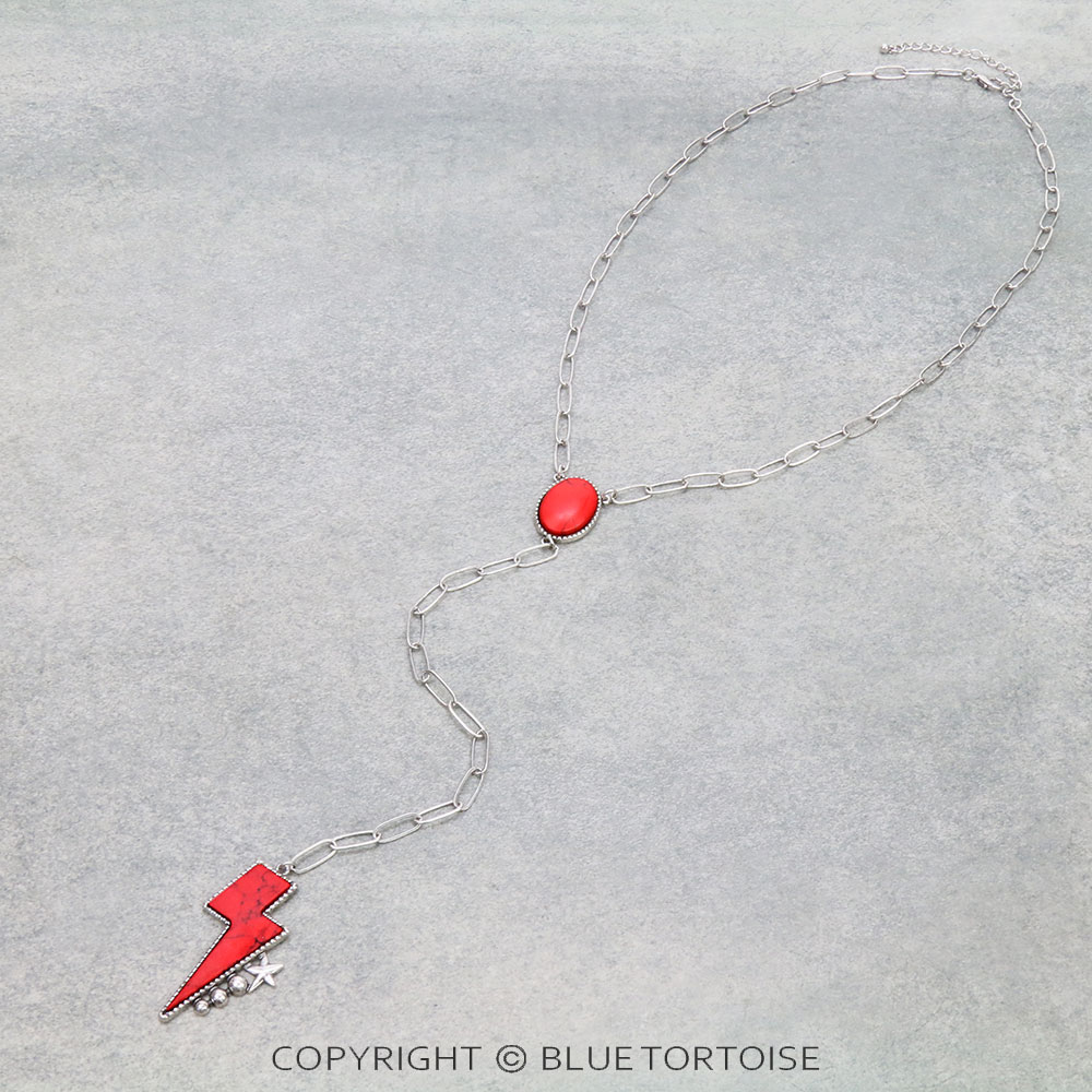 Thunder Stone Y Necklace