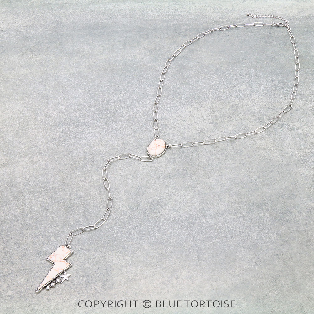 Thunder Stone Y Necklace