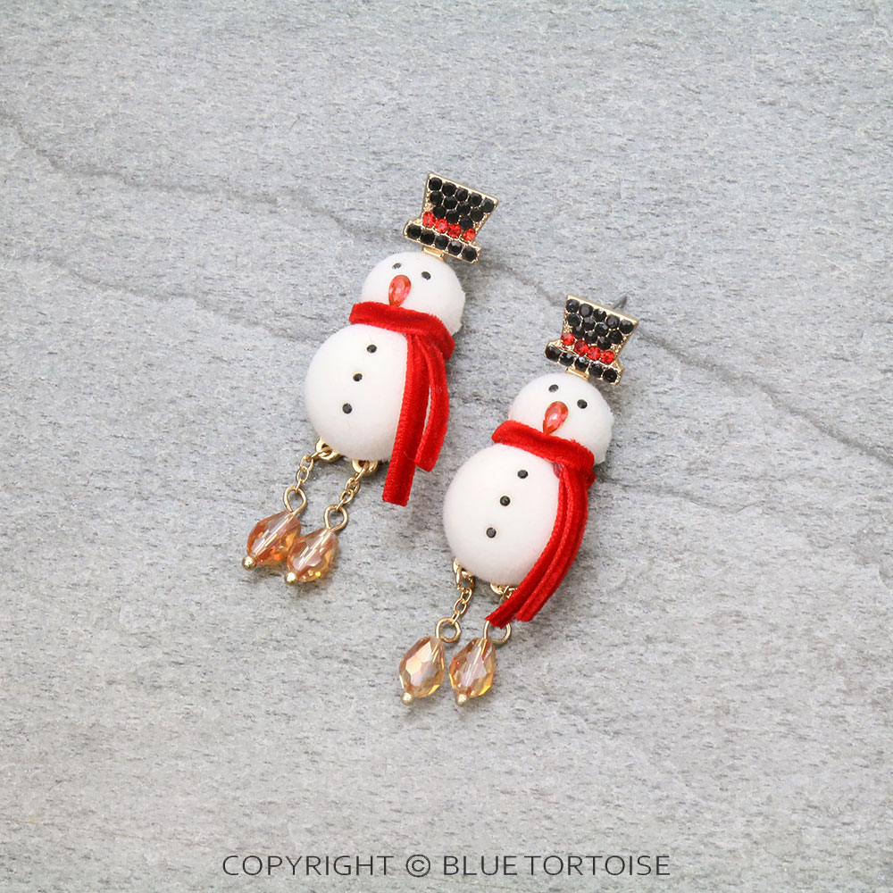 Christmas Snowman Stud Earrings