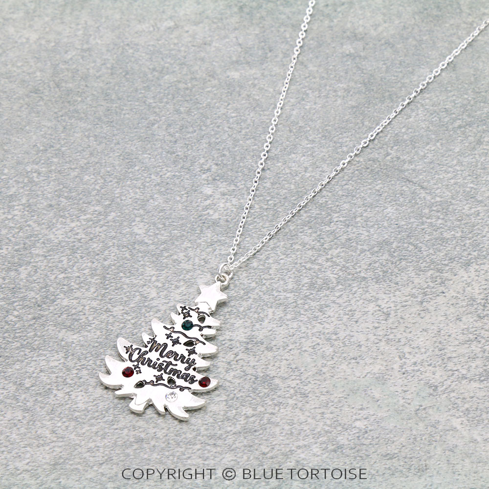 Christmas Tree Pendant Necklace