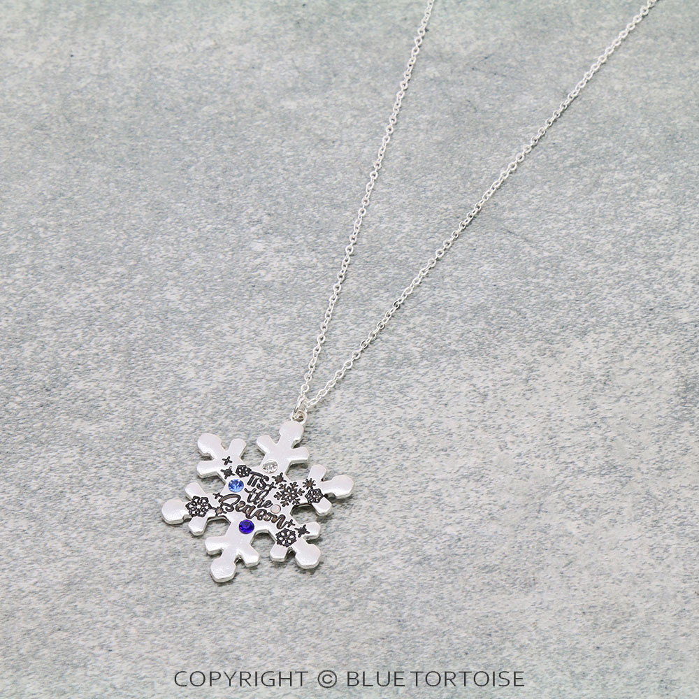 Christmas Snowflake Pendant Necklace