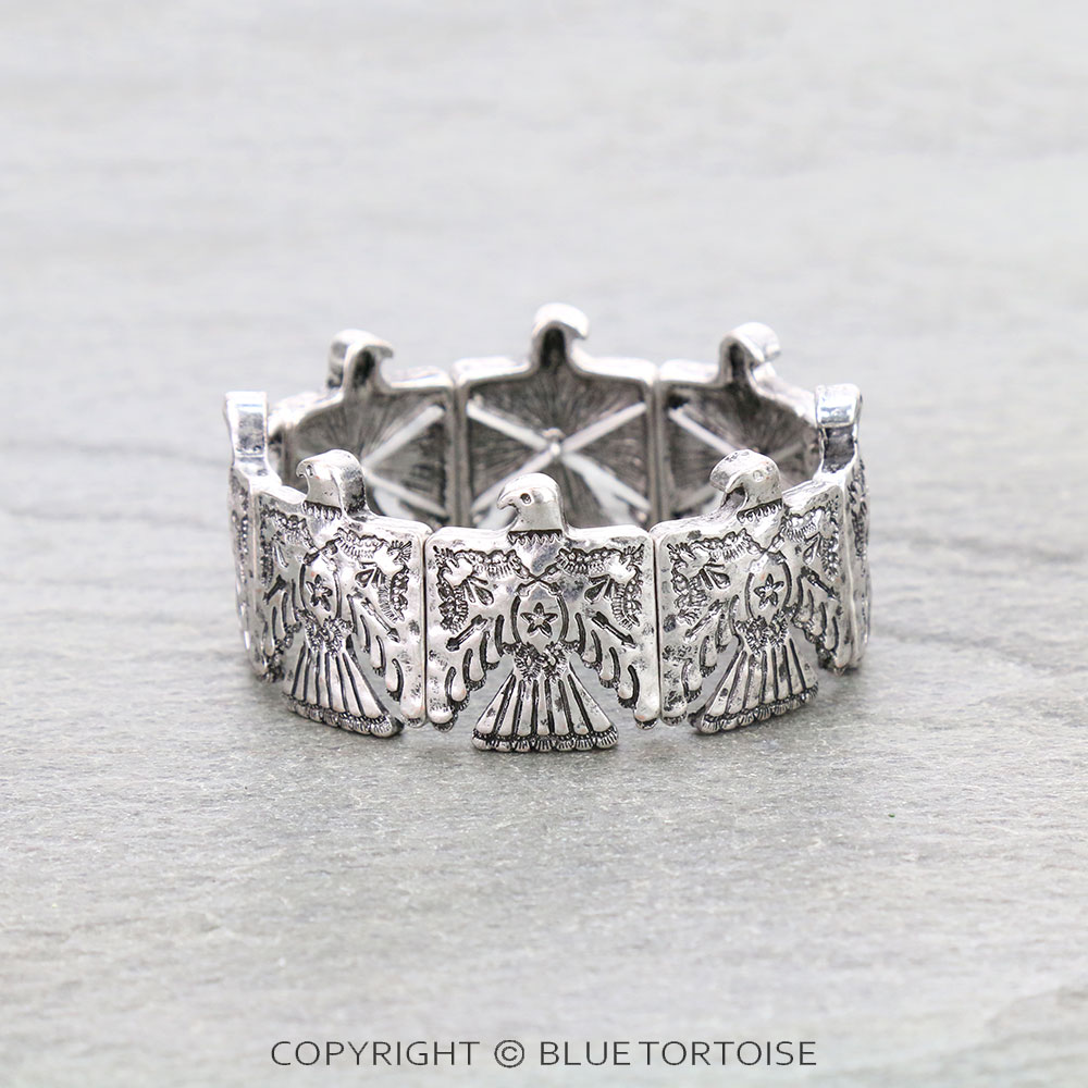 Western Thunderbird Design Stretch Bracelet