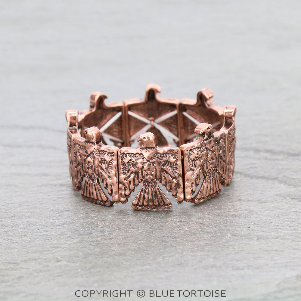 Western Thunderbird Design Stretch Bracelet