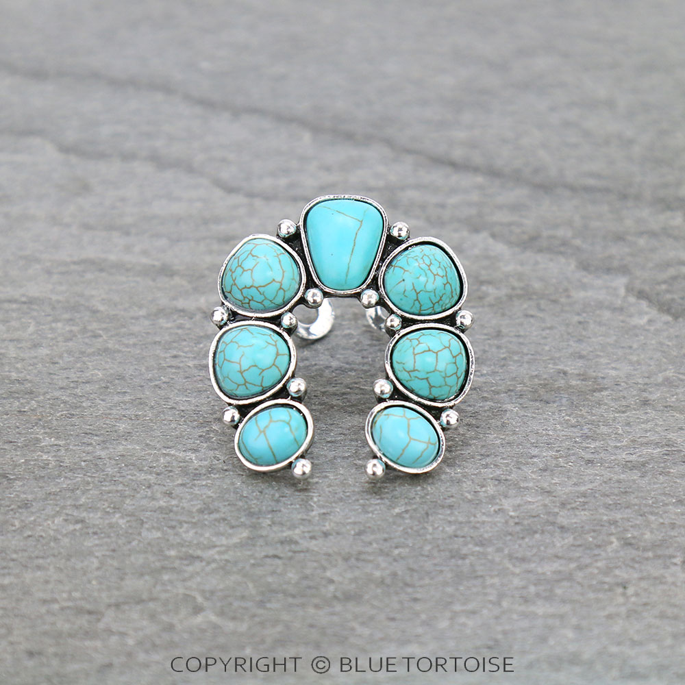 Western Design Squash Blossom Cuff Ring