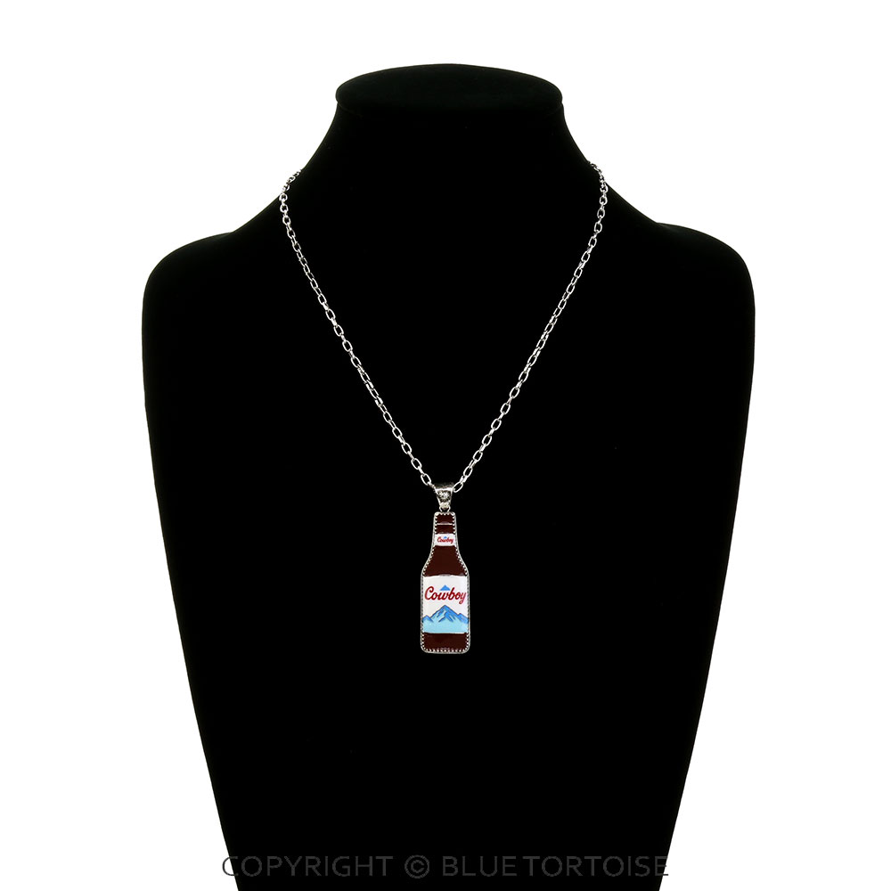 Western Cowboy & Beer Necklace - Image 2