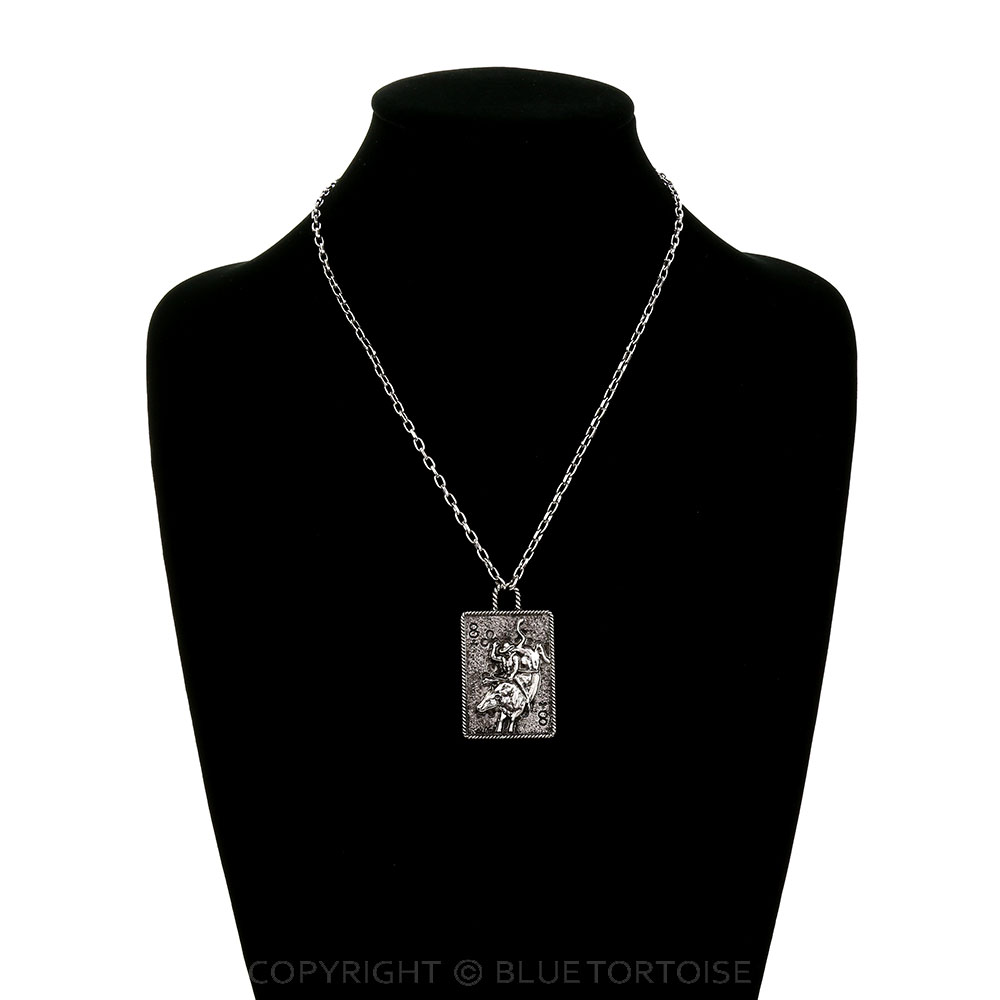 Western Gamble Cowboy Card Necklace - Image 2