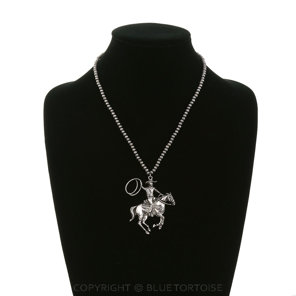 Western Rodeo Pendant Necklace - Image 2