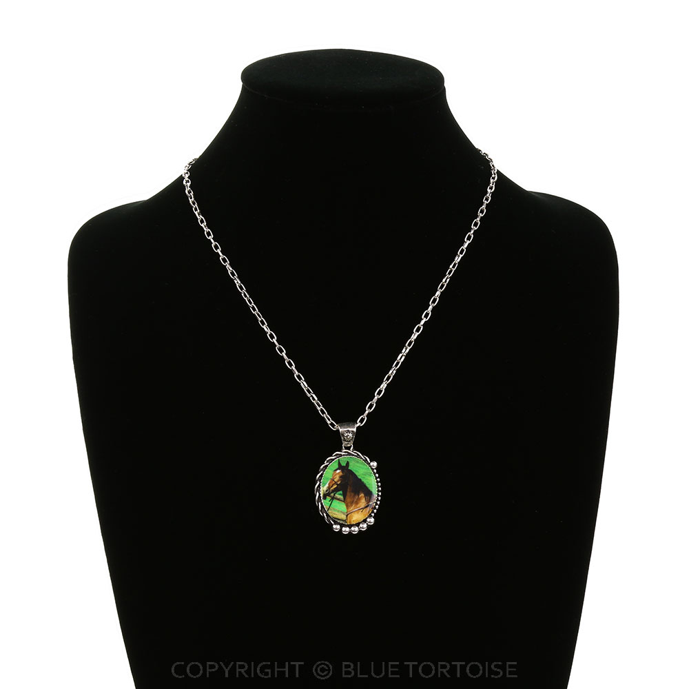 Western TXR Horse Printing Necklace - Image 2