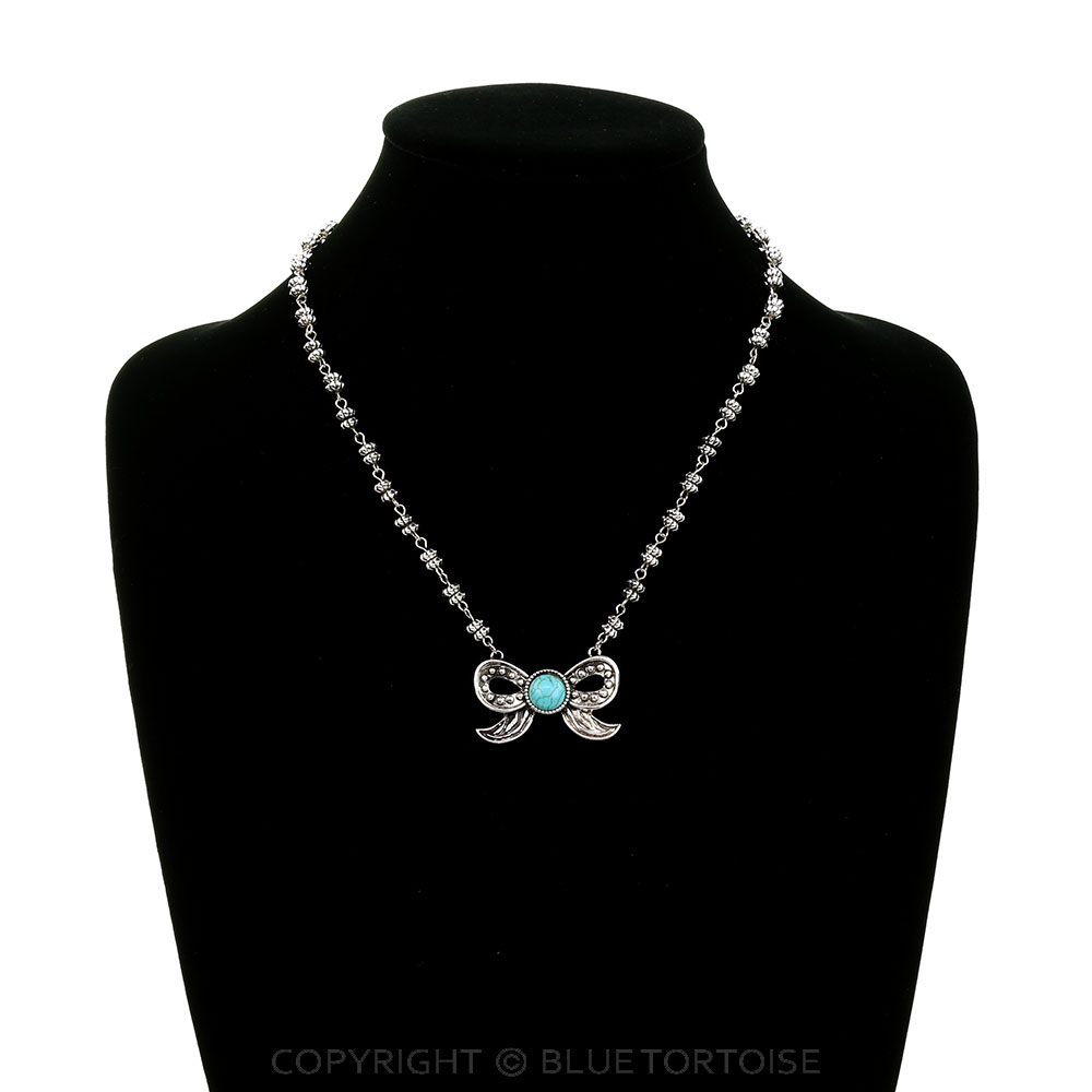 Western Bow Stone Necklace - Image 2