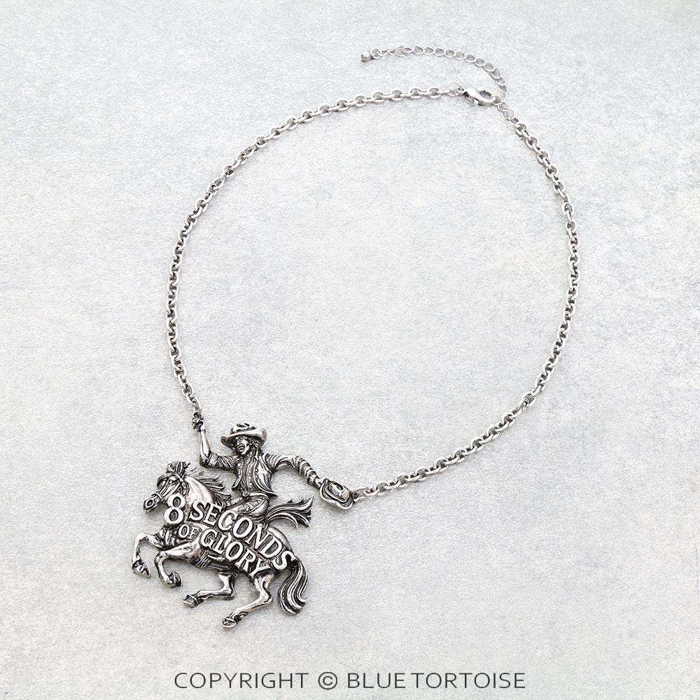 Western Rodeo 8 Seconds of Glory Necklace