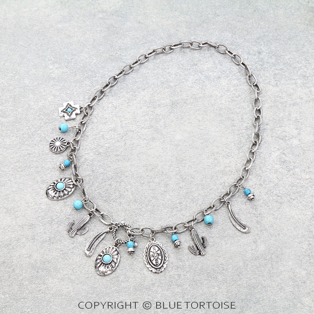 Western Multi Charm Necklace