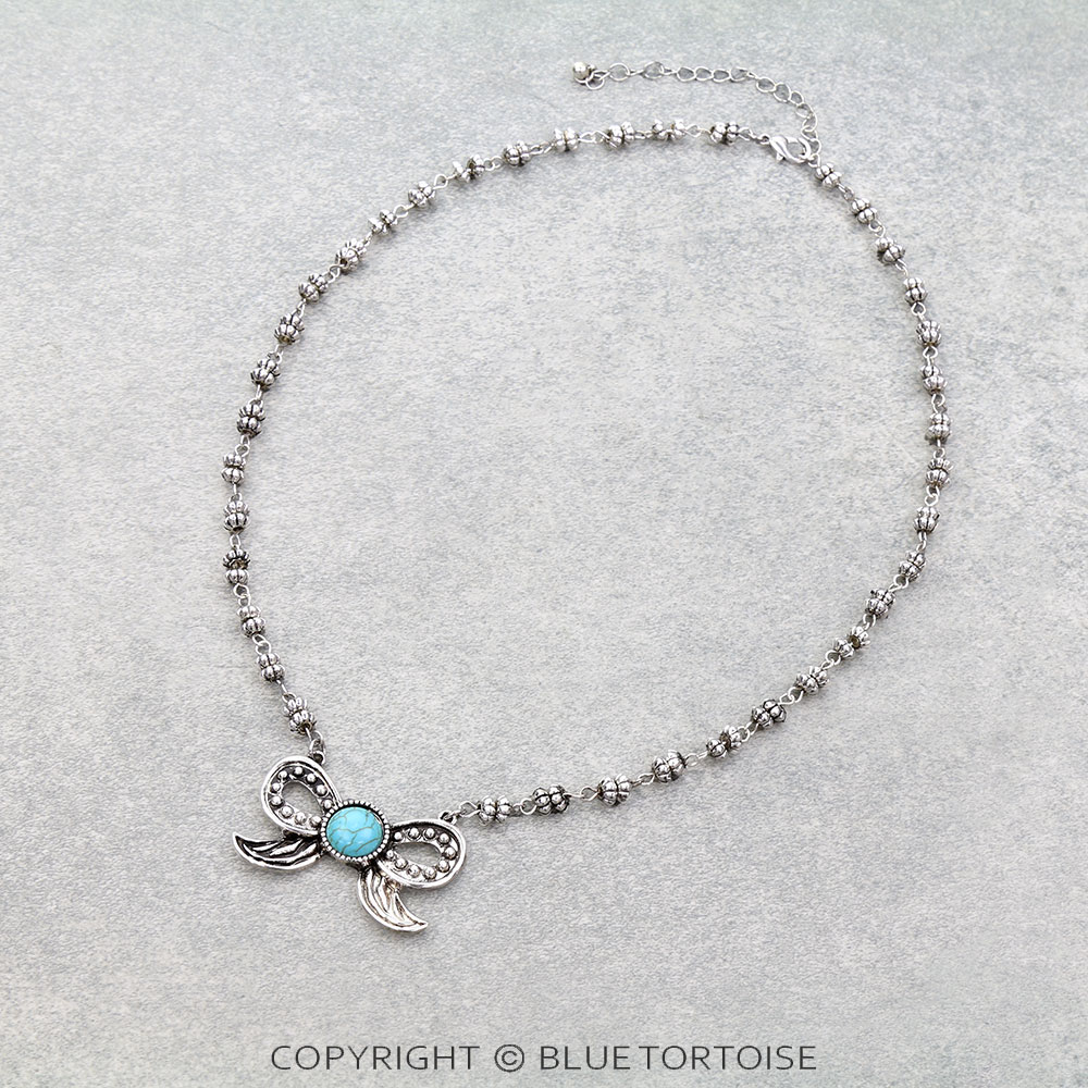 Western Bow Stone Necklace