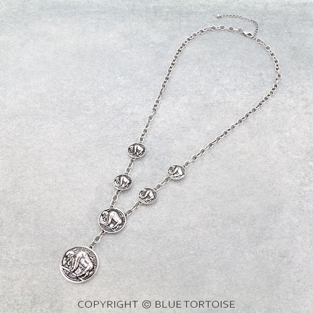 Western Buffalo Coin Necklace