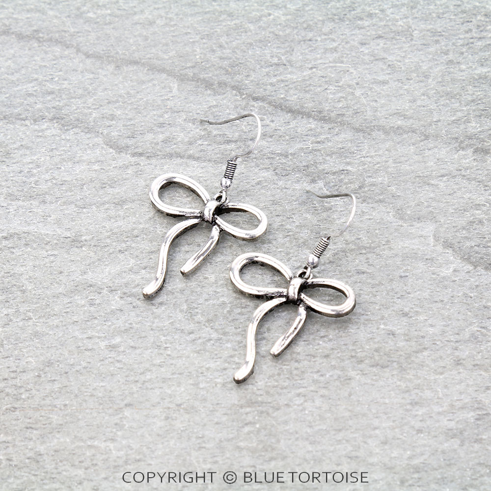 Western Bow Dangle Earrings