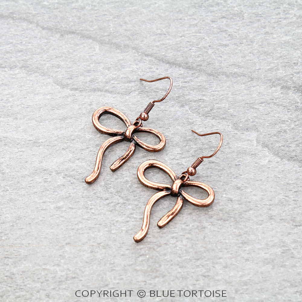 Western Bow Dangle Earrings