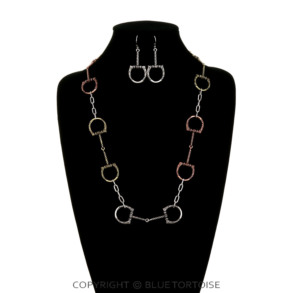 Western Horsebit Necklace Set - Image 2