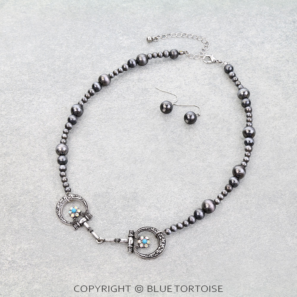 Western Horsebit Necklace Set