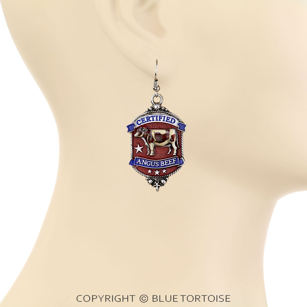 Western Certified Angus Beef Dangle Earrings - Image 2