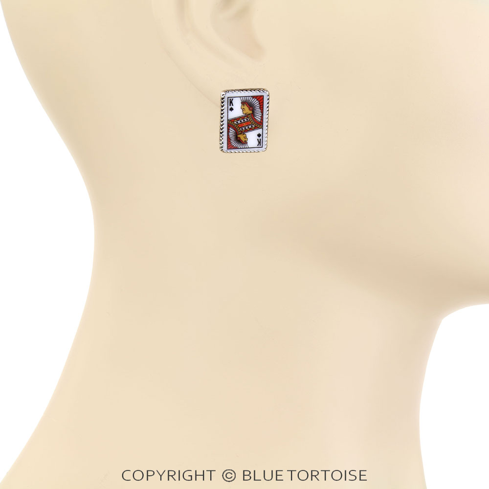 3 Pair Western Poker Theme Earring Set - Image 2