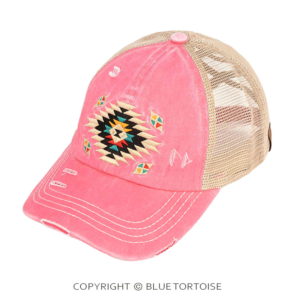 C.C Aztec Patch Pony Cap