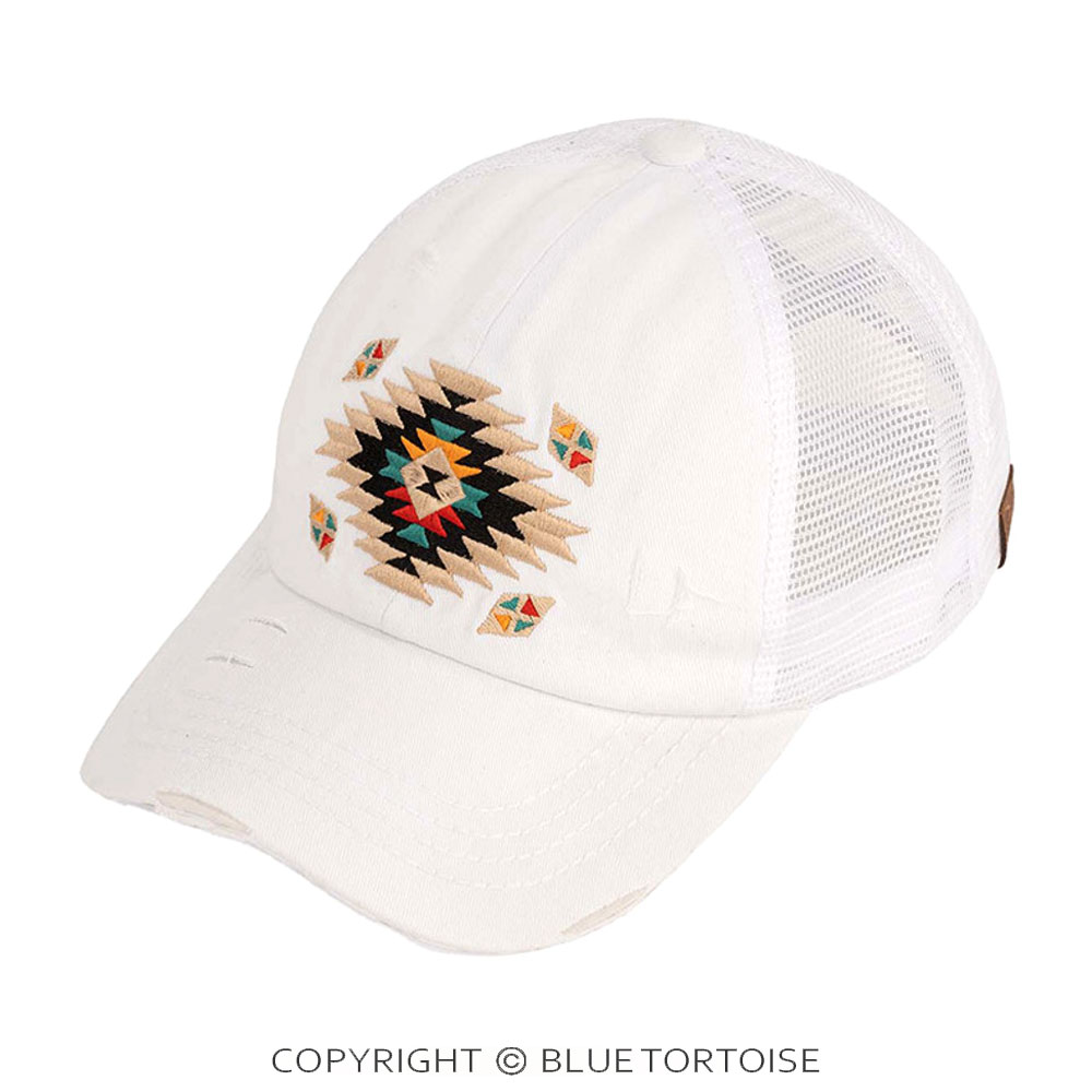 C.C Aztec Patch Pony Cap
