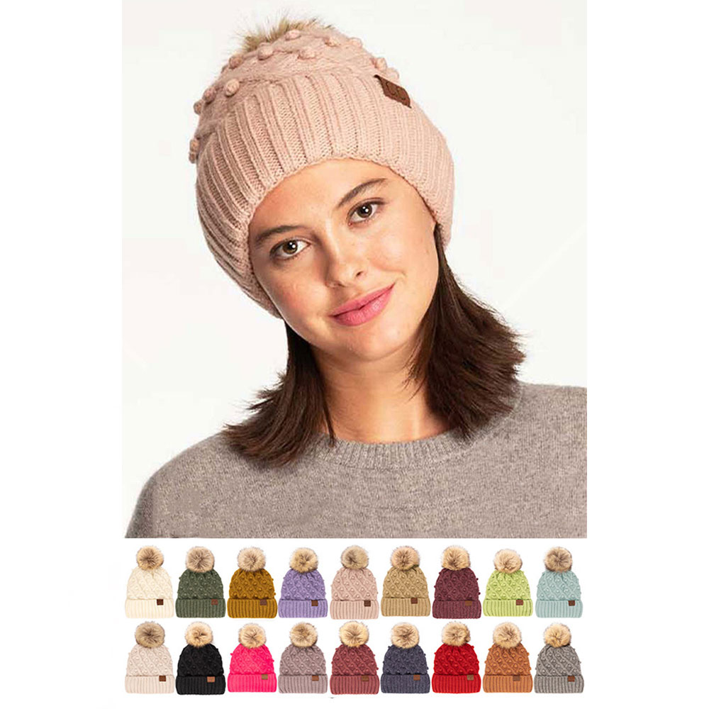 C.C Bobble Beanie Pom Hat - Image 2