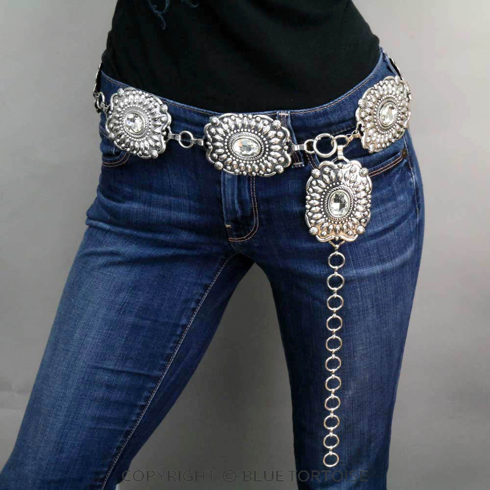 Chunky Western Concho Stone Lightweight Belt - Image 2