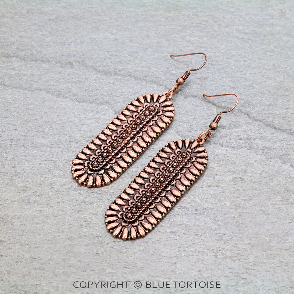Western Design Dangle Earrings