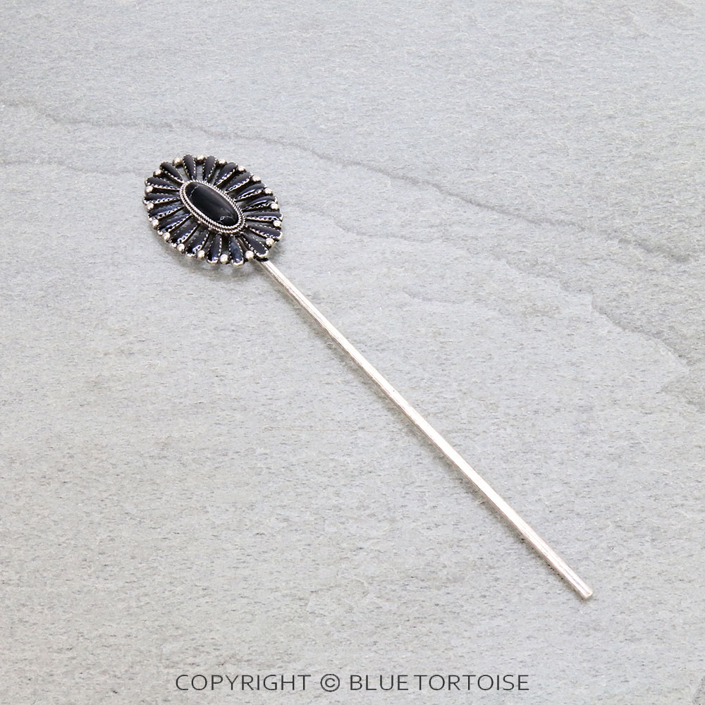 6" Western Epoxy Concho Hair Pin