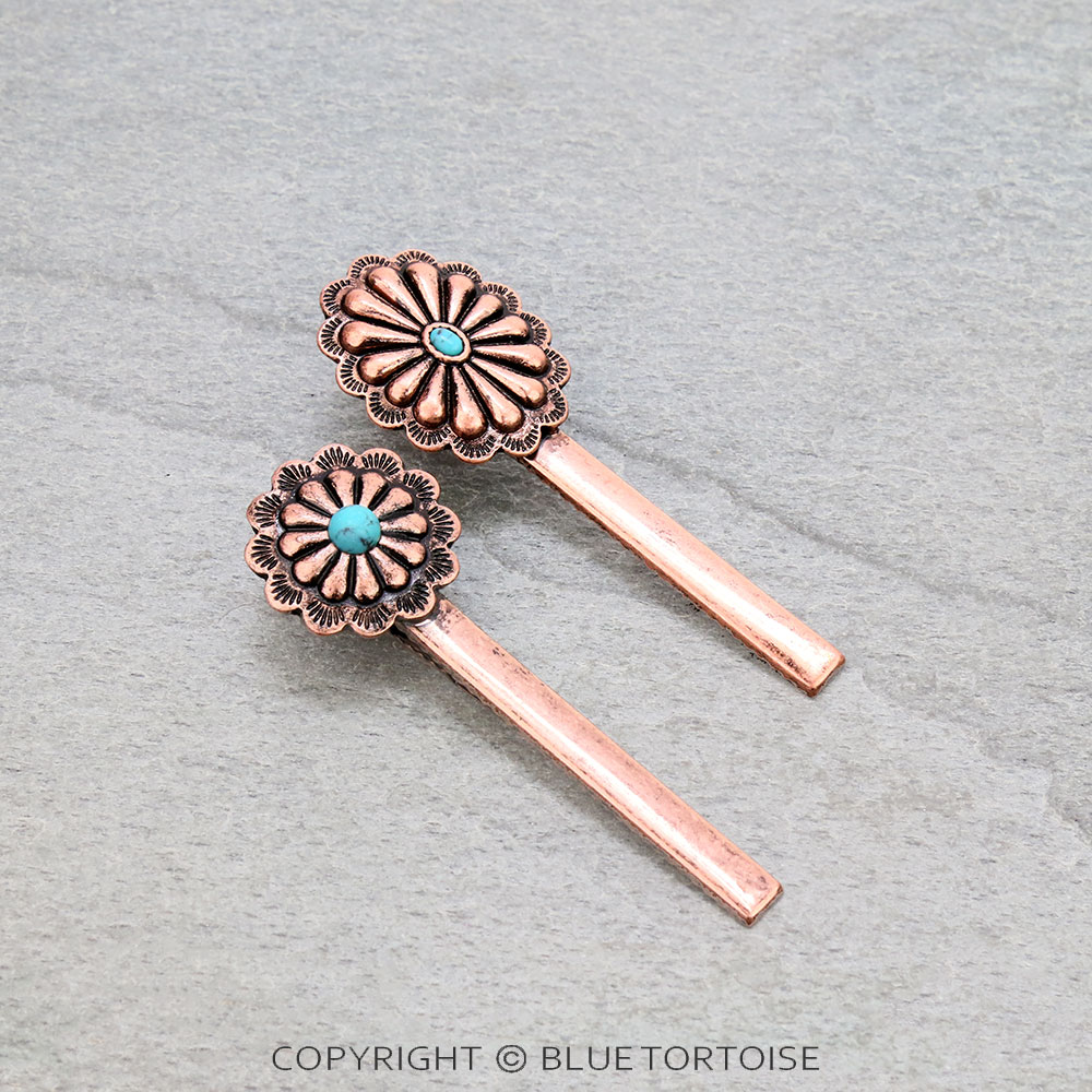 3" Western Concho Hair Pin