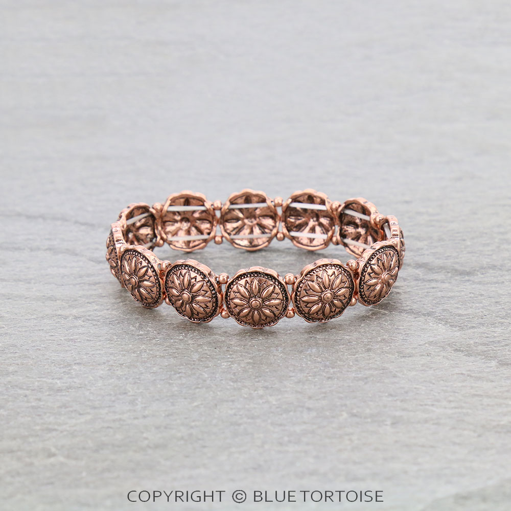 Western Concho Stretch Bracelet