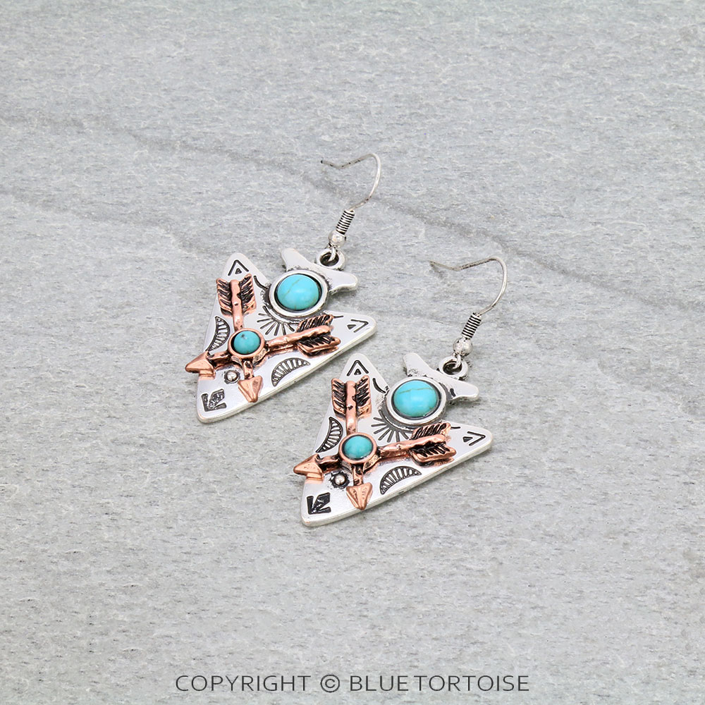 Western Arrowhead Dangle Earrings