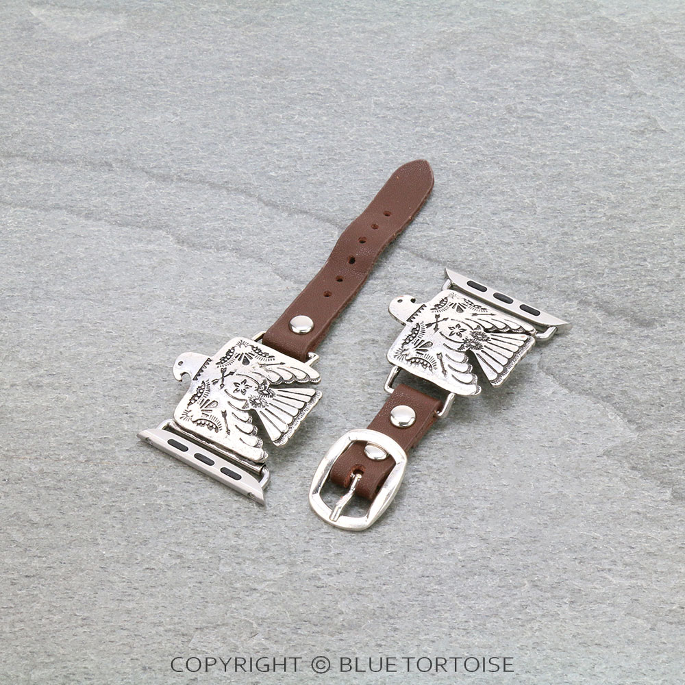 Large Western Thunderbird Apple Watch Leather Band - Image 2