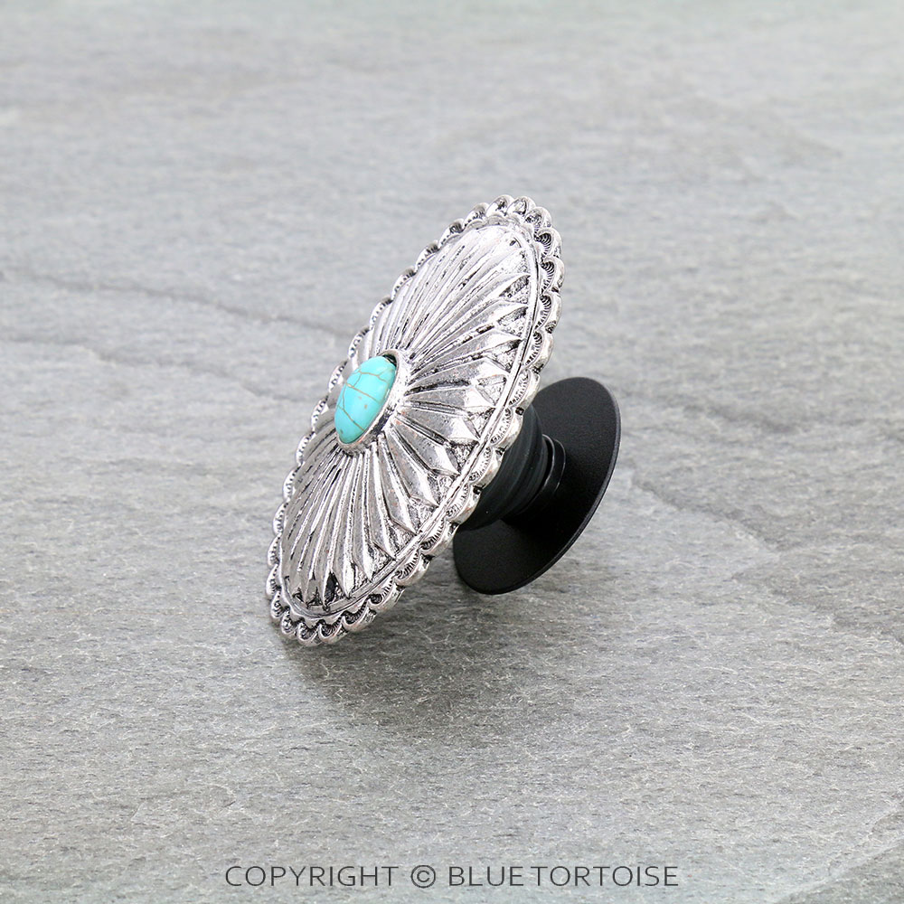 Western Concho Stone Phone Grip and Stand - Image 2