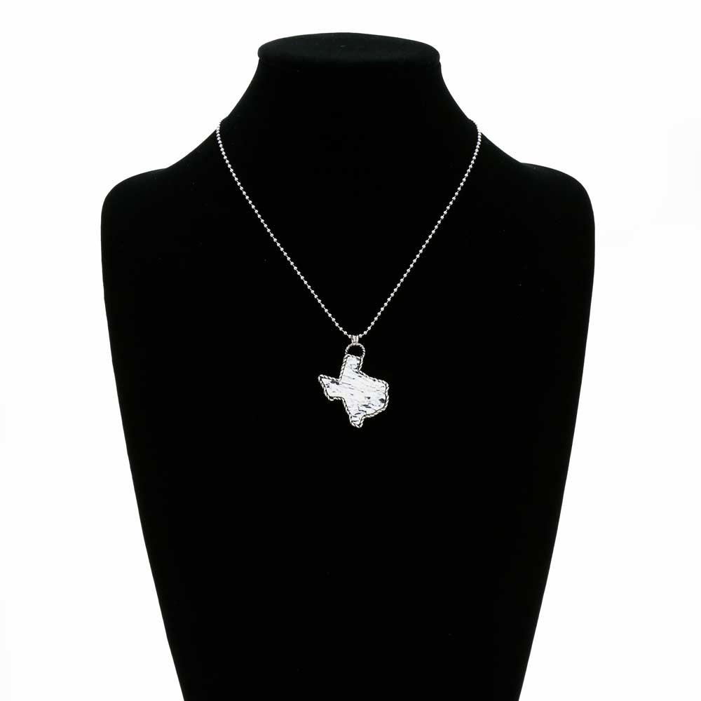 Texas Map Handmade Stone Pendant Necklace - Image 2