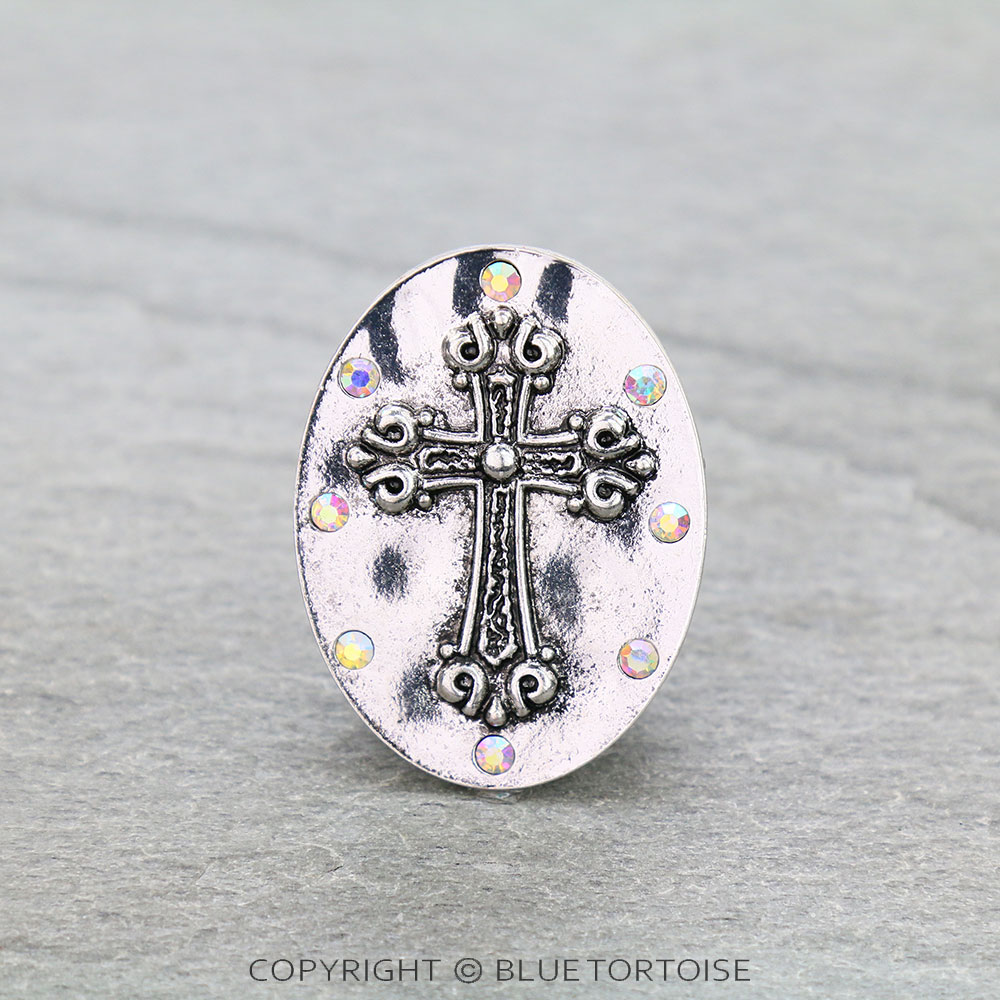 Western Cross with Stone Phone Grip & Stand