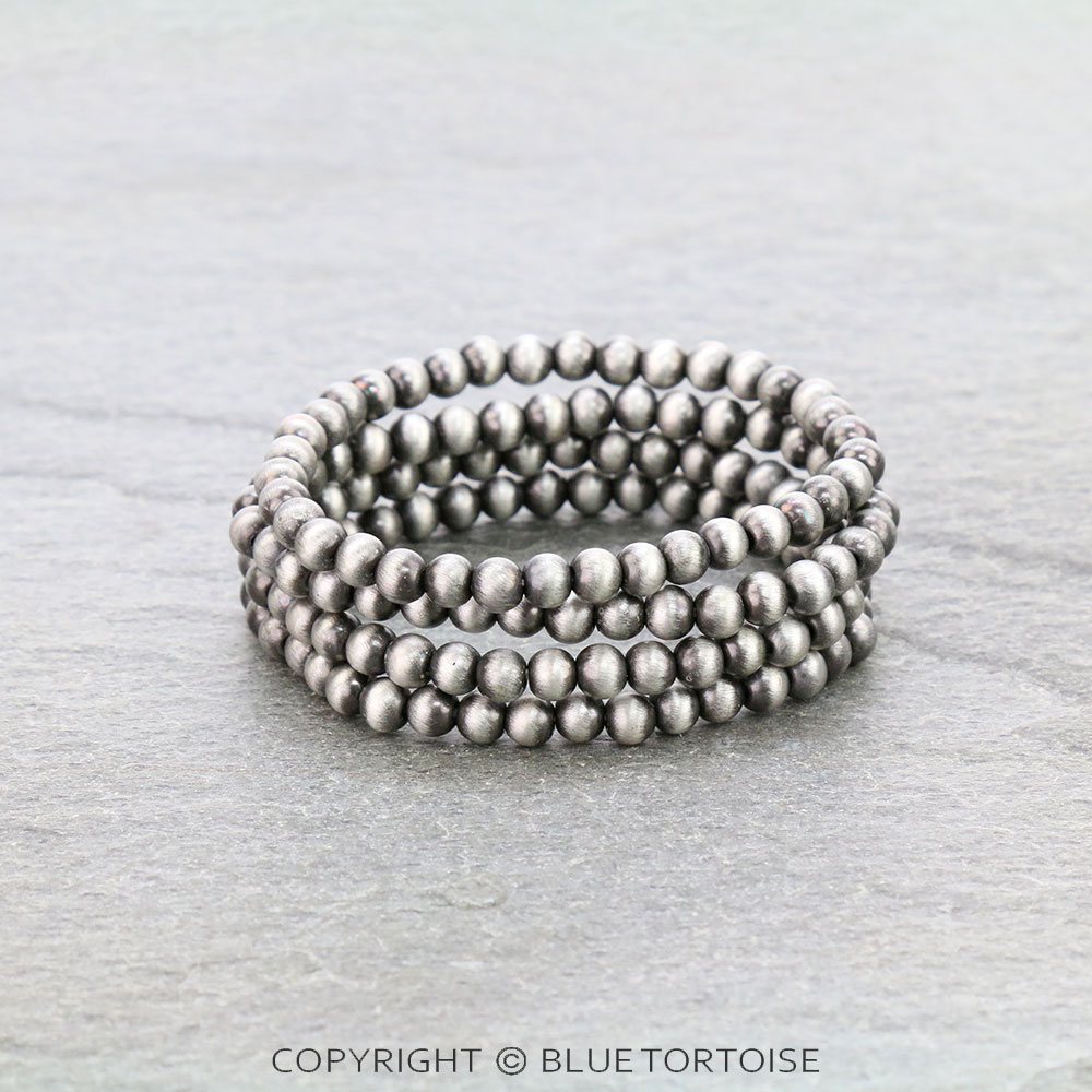 Western Navajo Style Pearl Stackable Bracelet