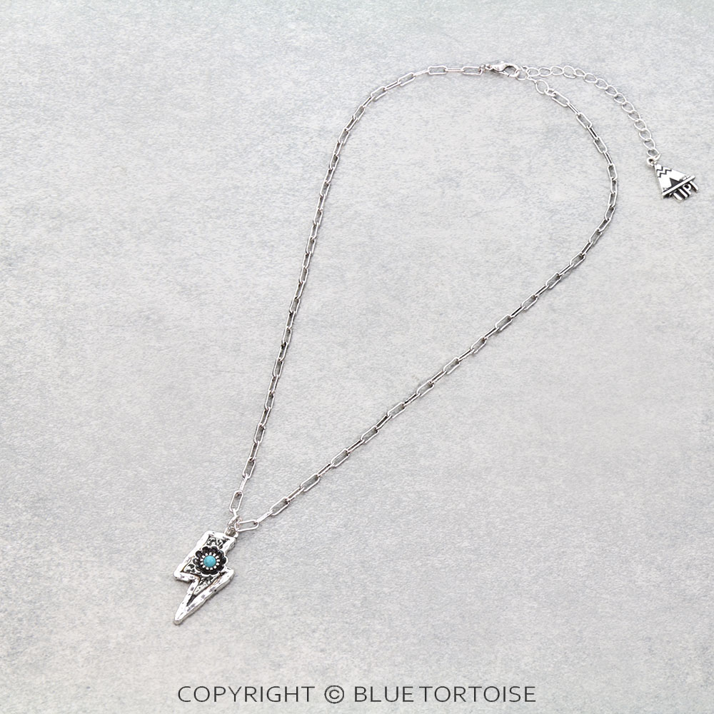 Western Dainty Thunder Flower Necklace