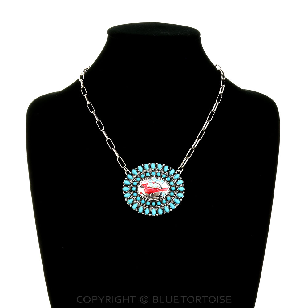 Western Cardinal Portrait Necklace - Image 2