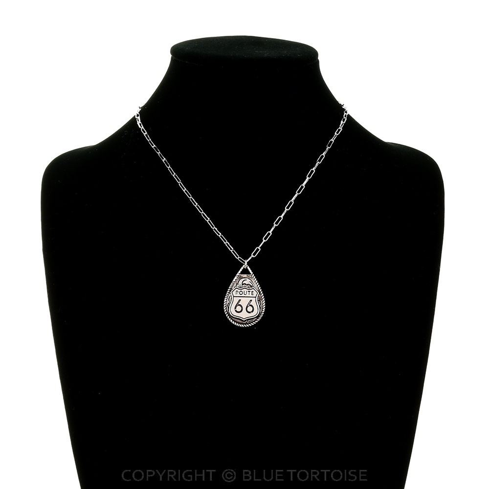 Western Teardrop Route 66 Necklace - Image 2