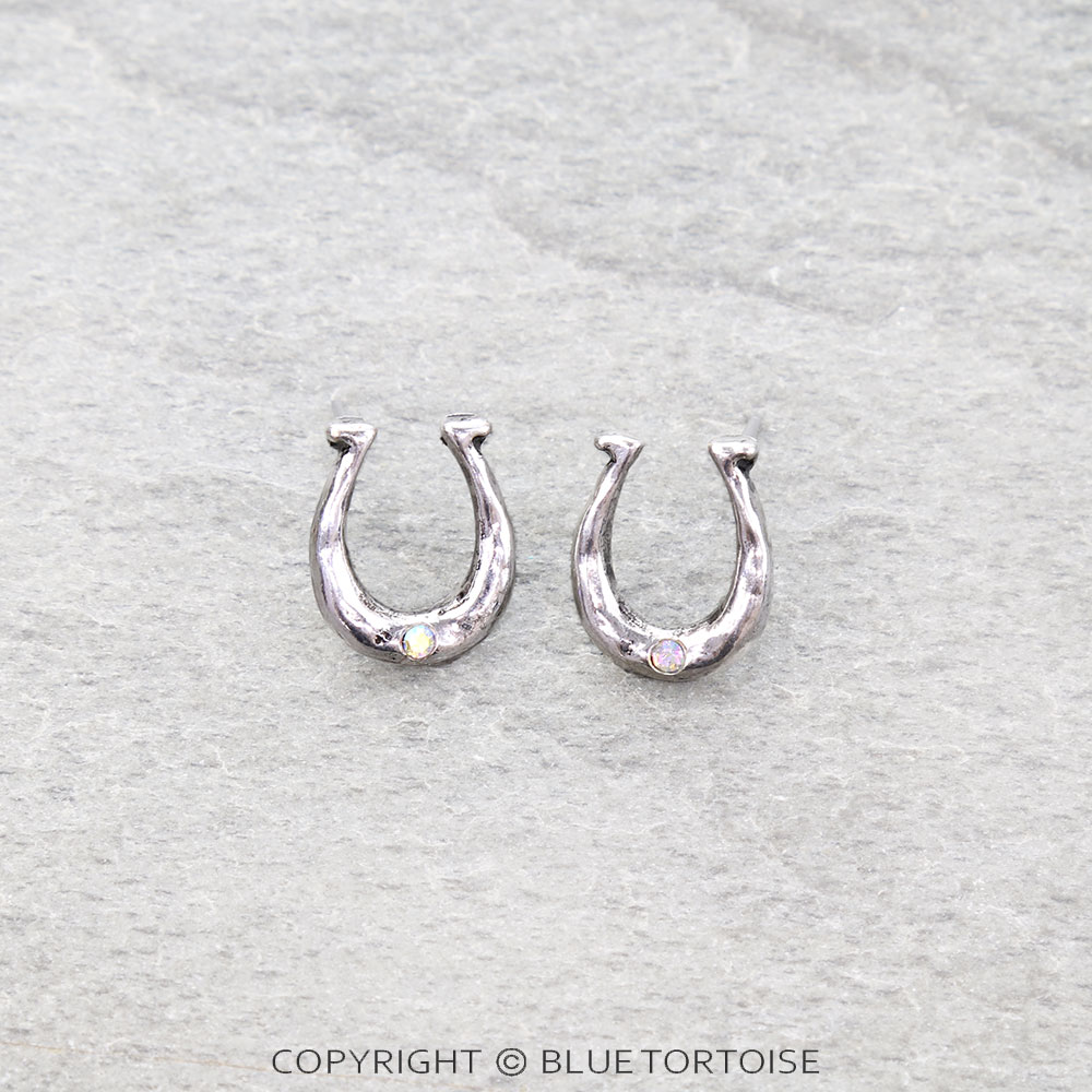 Western Horseshoe Stud Earrings