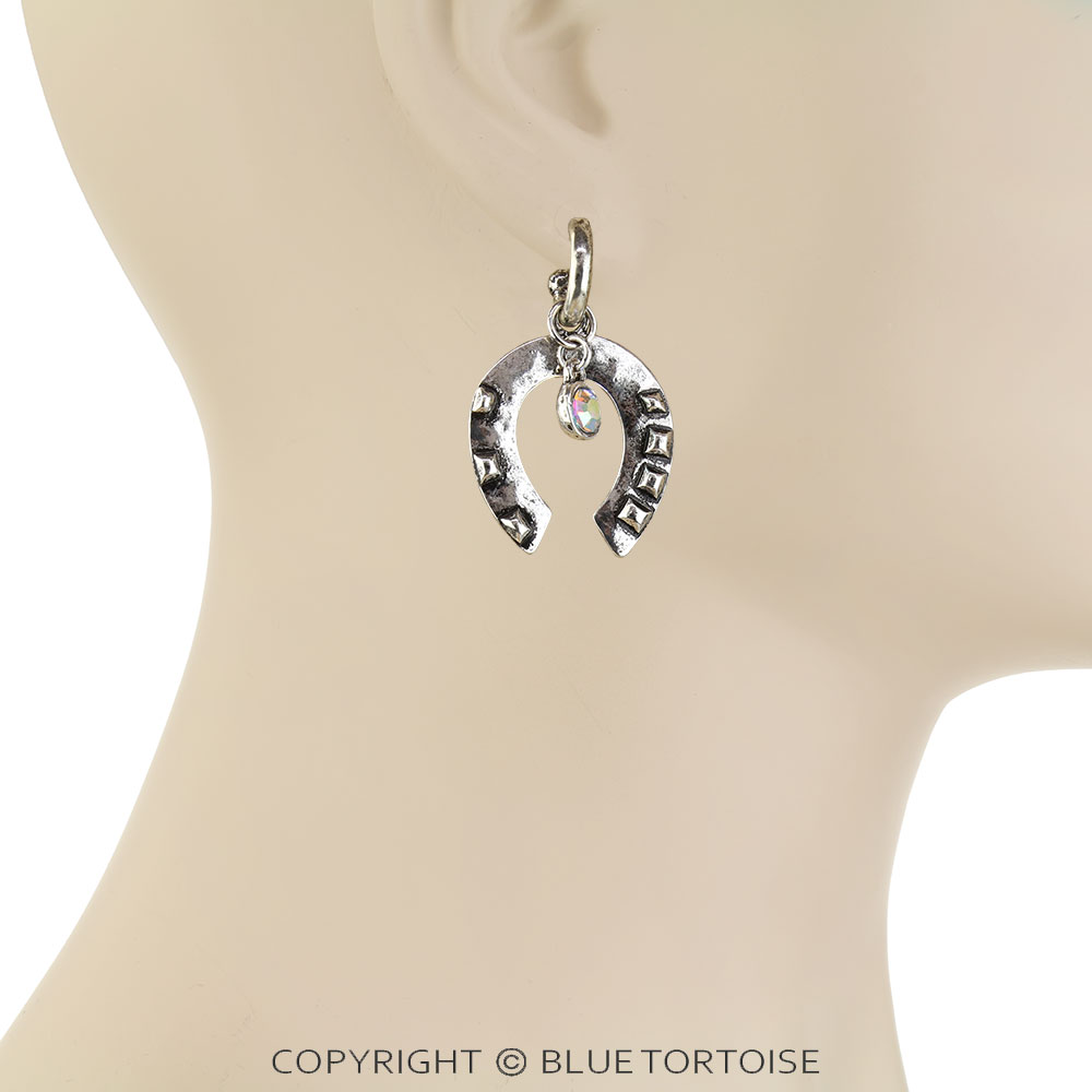 Western Horseshoe Stud Earrings - Image 2