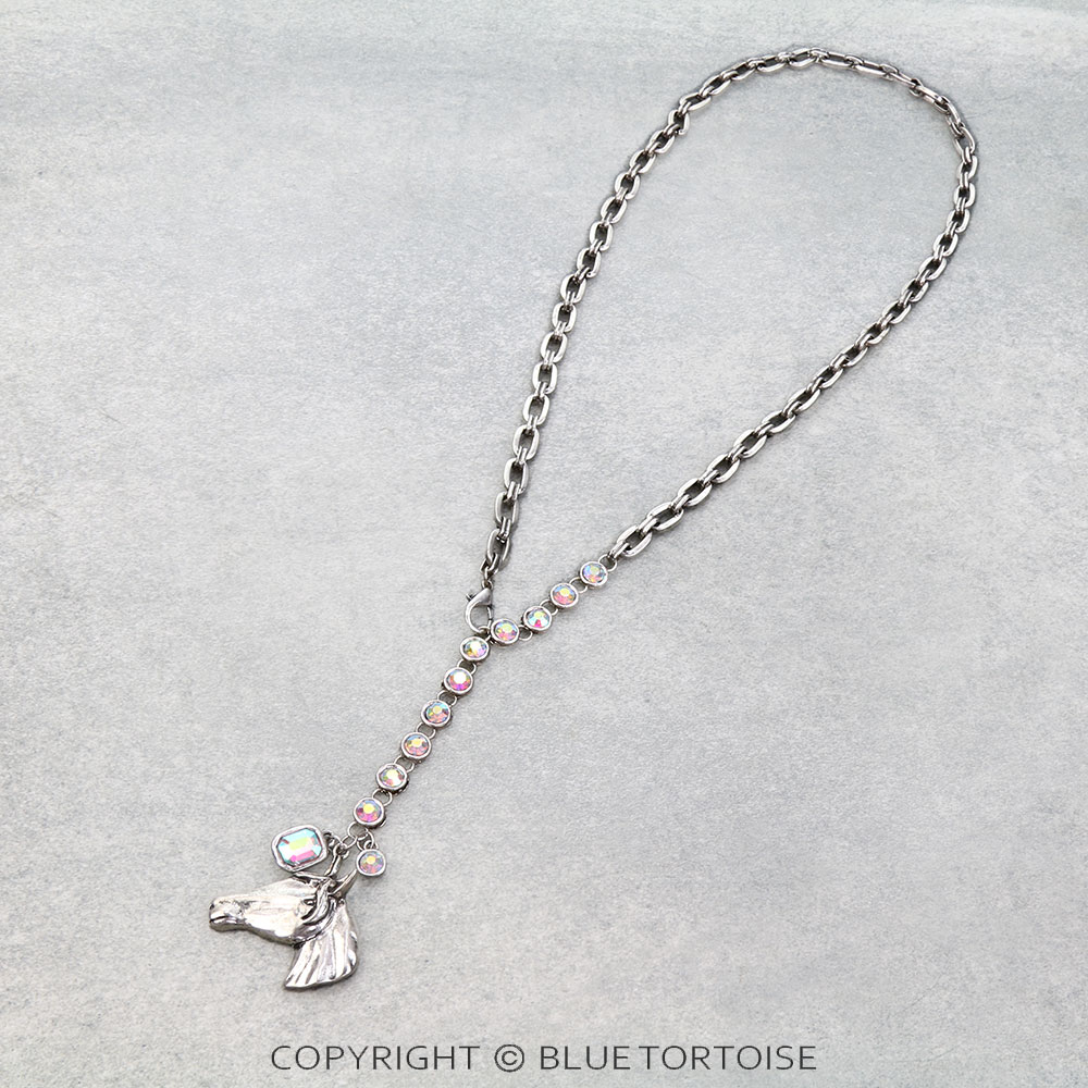 Western Horse Pendant Necklace