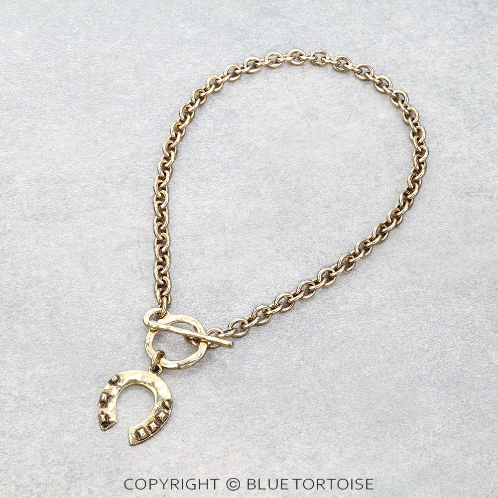 Western Horseshoe Toggle Necklace
