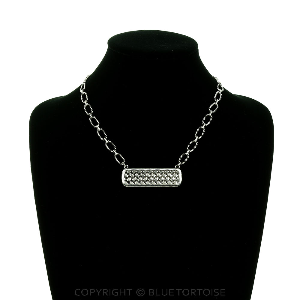 Western Woven TXR Bar Necklace - Image 2