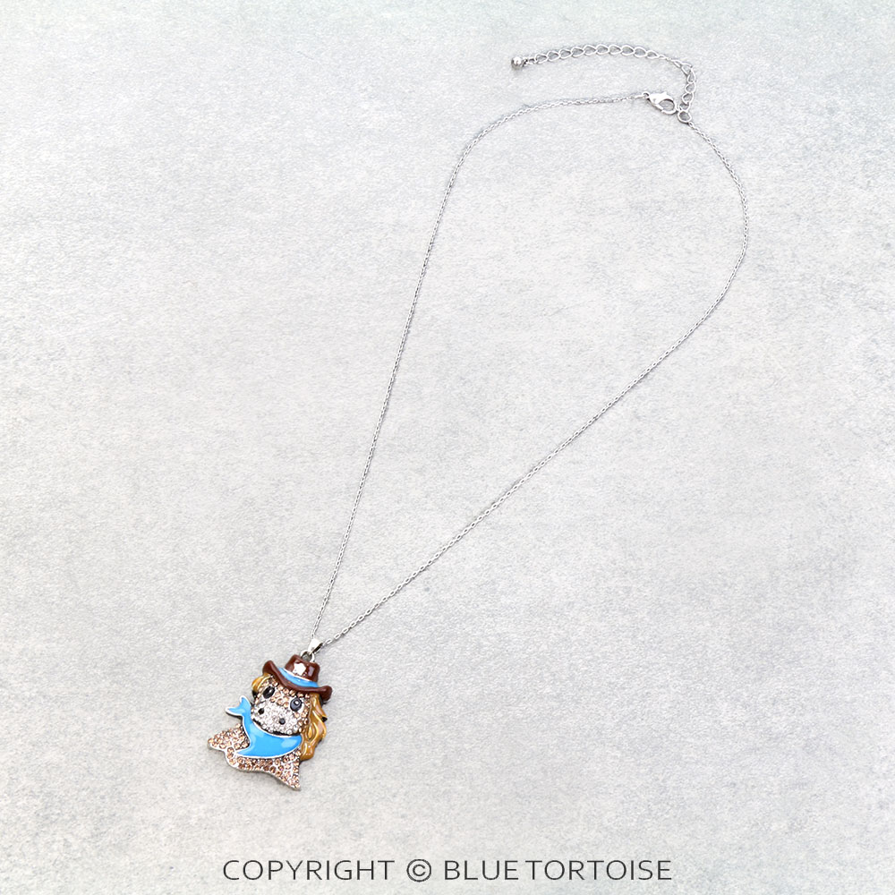 Western Cowboy Horse Necklace