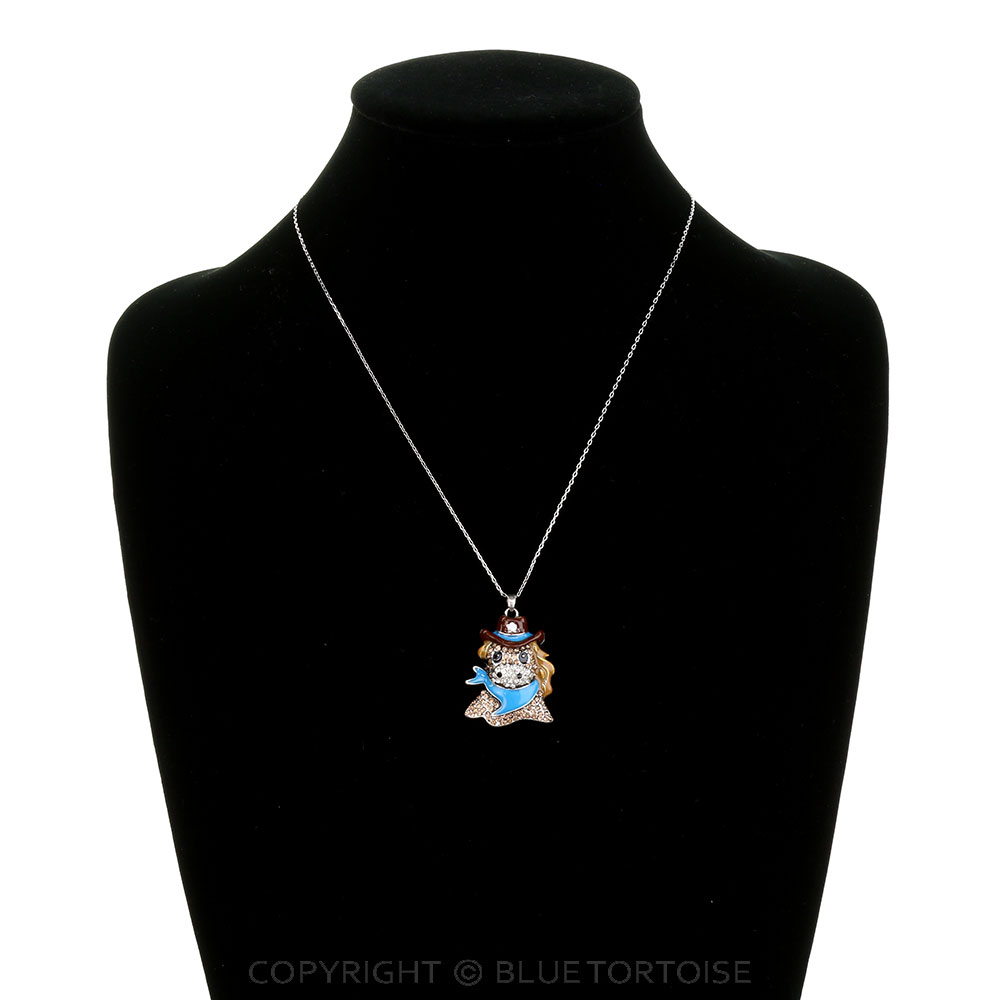 Western Cowboy Horse Necklace - Image 2