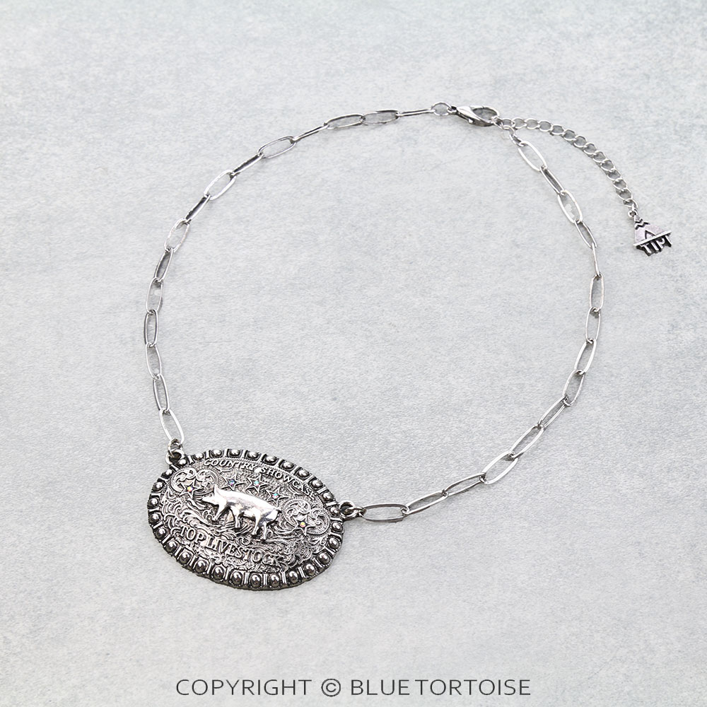 Western Top Live Stock Necklace